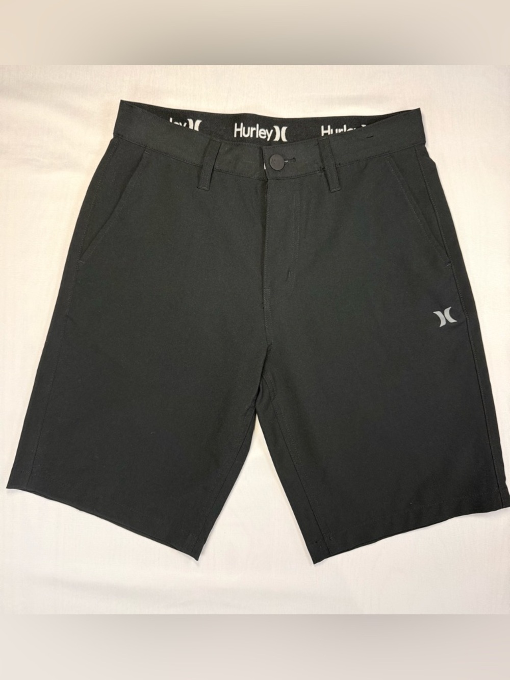 Hurley Black Performance Hybrid Shorts Size 28